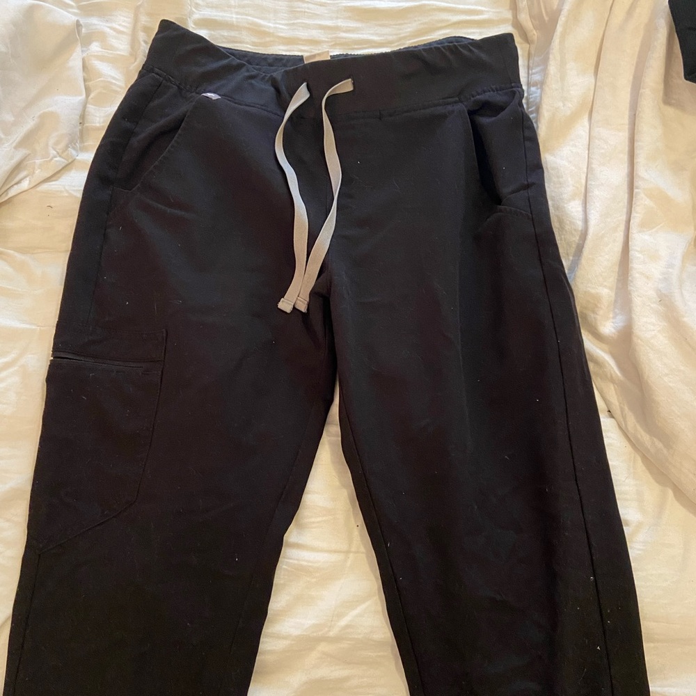 Figs Black Zamora Jogger Scrubs